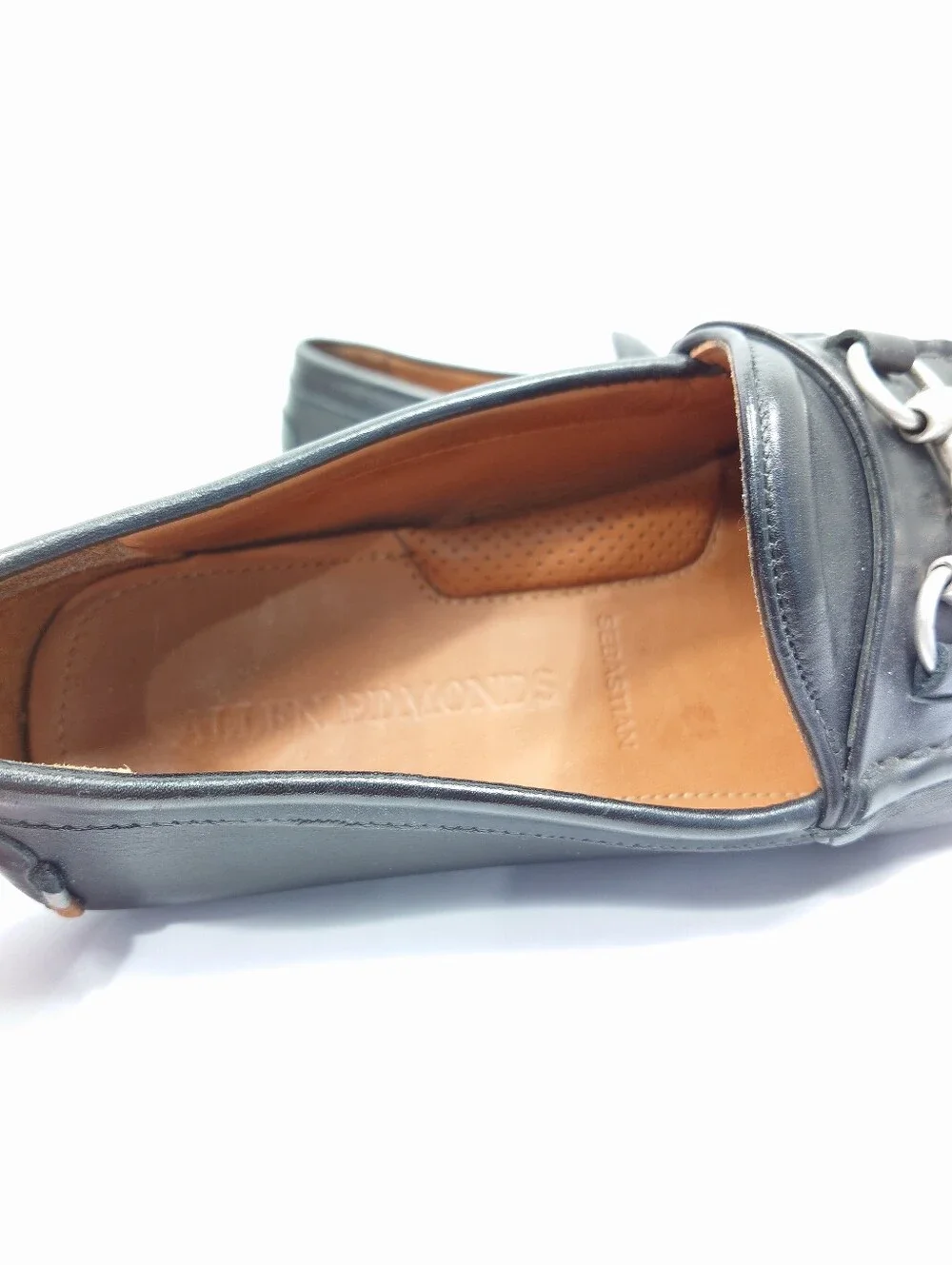 Allen Edmonds Sebastian 6362 Black Leather Horsebit Loafers Size 11 D